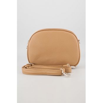 Geanta crossbody cu bareta detasabila si model uni