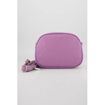 Geanta crossbody cu bareta detasabila si model uni