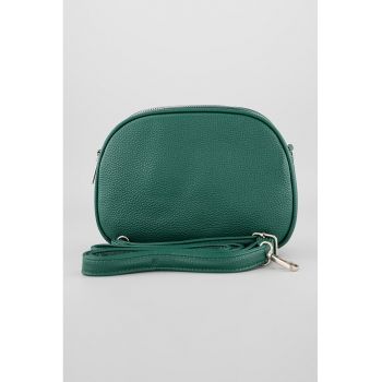 Geanta crossbody cu bareta detasabila si model uni