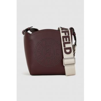 Geanta crossbody cu bareta logo