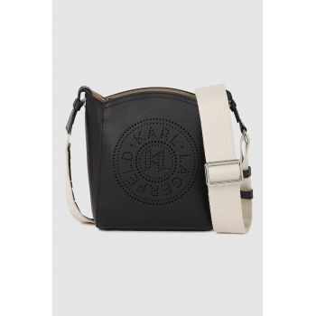 Geanta crossbody cu bareta logo