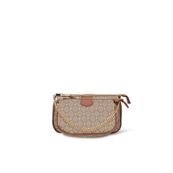 Geanta crossbody de piele ecologica cu 2 compartimente Novara Chic