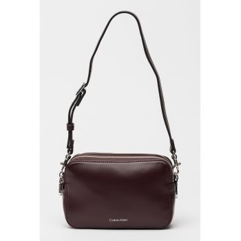 Geanta crossbody de piele ecologica cu bareta suplimentara