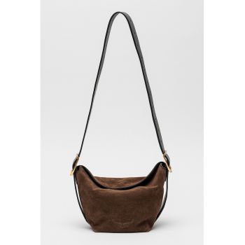 Geanta crossbody de piele intoarsa Baby Jane