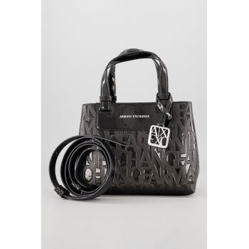 Geanta cu maner - model logo si bareta detasabila