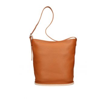 Geanta de piele cu bareta de umar Zelia Plus