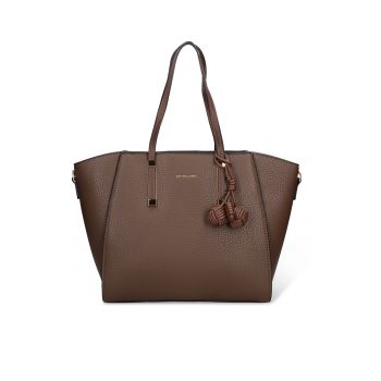 Geanta de piele ecologica cu bareta de umar si canafi Seraphina Ultra