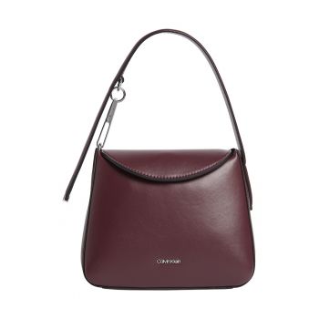 Geanta de piele ecologica cu bareta de umar Soft Sculp