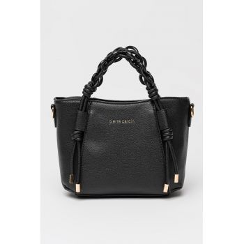 Geanta de piele ecologica cu bareta detasabila