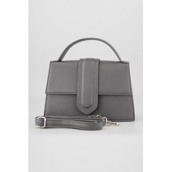 Geanta de piele ecologica cu maner si bareta detasabila