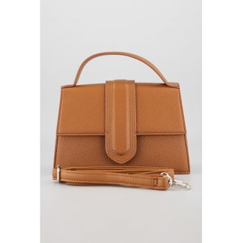 Geanta de piele ecologica cu maner si bareta detasabila