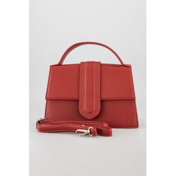 Geanta de piele ecologica cu maner si bareta detasabila