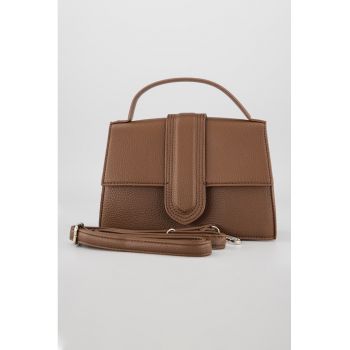 Geanta de piele ecologica cu maner si bareta detasabila