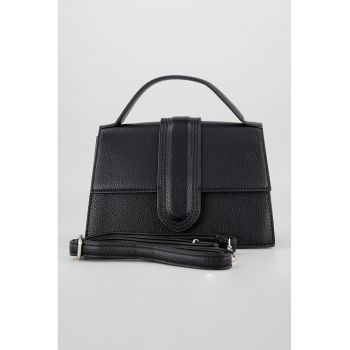 Geanta de piele ecologica cu maner si bareta detasabila