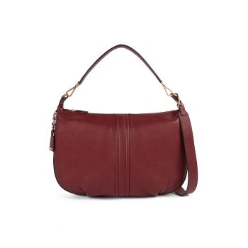 Geanta din piele cu bareta de umar Aurelyi