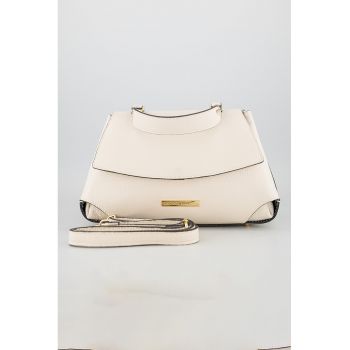 Geanta din piele cu bareta de umar detasabila