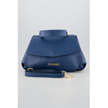 Geanta din piele cu bareta de umar detasabila