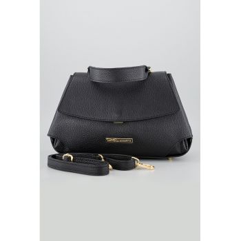 Geanta din piele cu bareta de umar detasabila