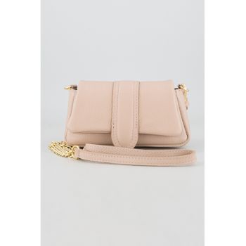 Geanta din piele cu bareta de umar si barete intersanjabile