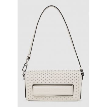 Geanta din piele cu bareta de umar si tinte