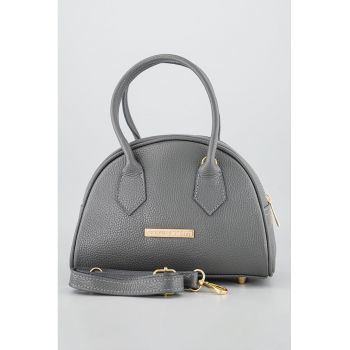 Geanta din piele cu maner si bareta detasabila