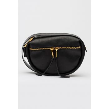 Geanta mica din piele cu bareta ajustabila de umar Noemie