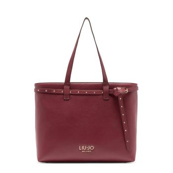 Geanta shopper cu nituri metalice