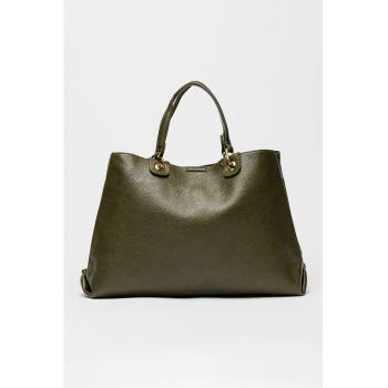 Geanta shopper de piele ecologica cu aspect maramorat