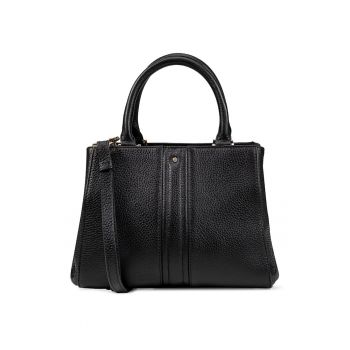 Geanta uni de piele cu bareta detasabila