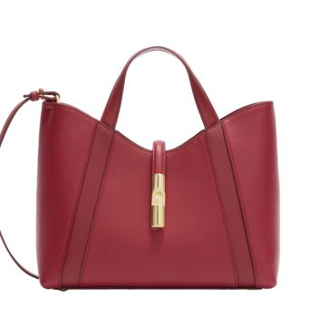 Goccia s tote shoulder bag ciliegia