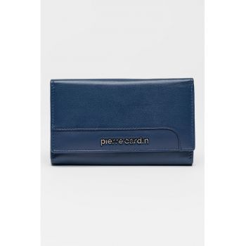 Portofel de piele cu clapa