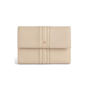 Portofel pliabil de piele cu aspect texturat