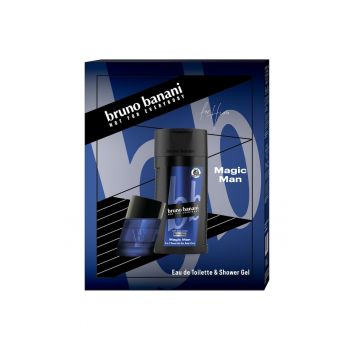 Set Apa de toaleta  Magic Man 30 ml + gel de dus 250 ml - pentru barbati