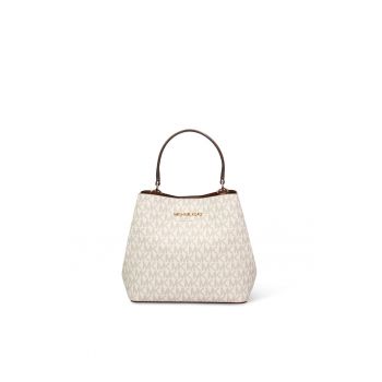 Geanta bucket de panza peliculizata cu monograma