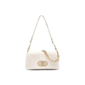 Geanta crossbody cu clapa si bareta de lant