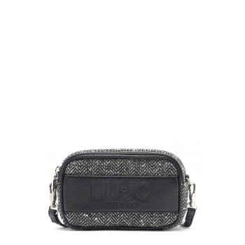 Geanta crossbody cu detaliu logo
