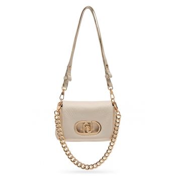 Geanta crossbody cu maner detasabil de lant Lapuffy - Bej