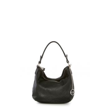 Geanta crossbody din piele cu accesoriu logo metalic Molise