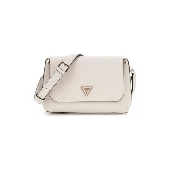 Geanta crossbody din piele ecologica cu detaliu logo Meridian