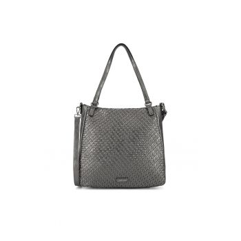 Geanta dama  argintie - din material sintetic - model C-LSK-K-046-06