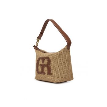 Geanta dama  bej - din material textil