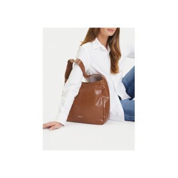 Geanta dama  C-LSK-L-004-08 - culoare brown - material textil
