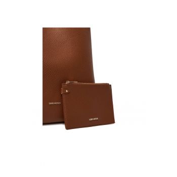 Geanta dama  C-THANA-KQ031 - culoare brown - material textil