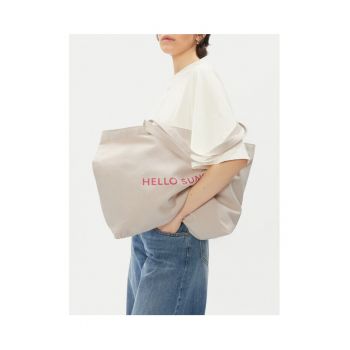 Geanta dama  ecru - model MDS-C-005-03 - material textil - dimensiuni variate.