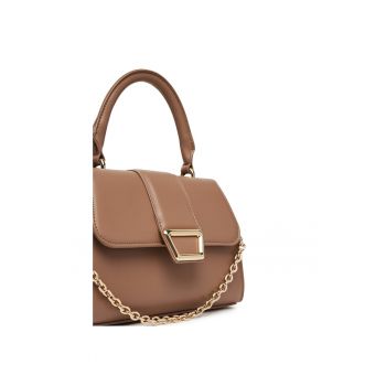 Geanta dama  model C-DZE-S-017-08 - culoare brown - material textil.