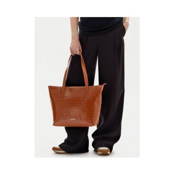 Geanta dama  model C-JEN-L-011-08 - culoare brown - material textil.