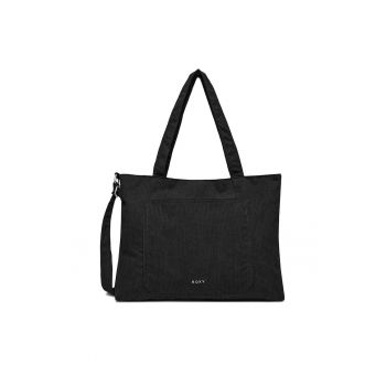 Geanta dama  neagra - din tesatura - model C-ROXY-KL-005-08