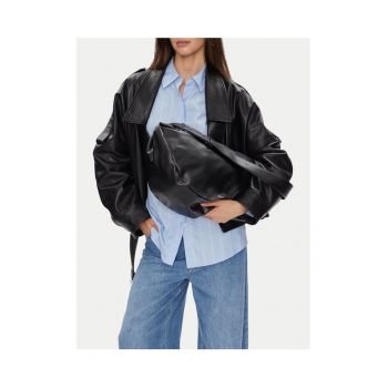 Geanta dama  neagra - model C-THARA-LX10145 - din material textil.