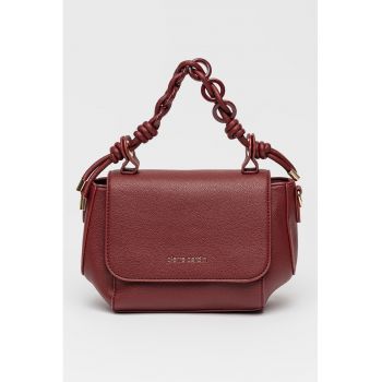 Geanta de piele ecologica cu bareta detasabila si maner