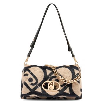 Geanta din blana sintetica cu bareta de umar Lapuffy